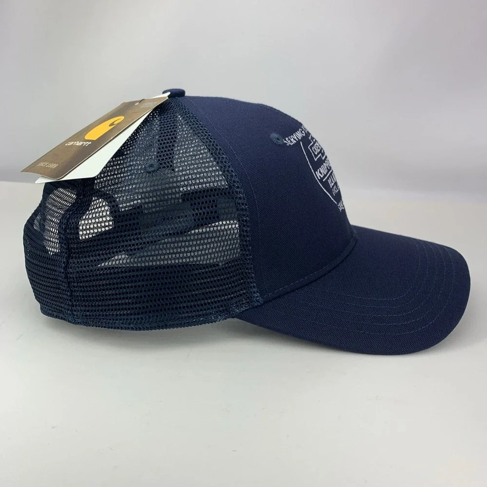 Knippelmier Chevrolet Hat Carhartt Blue Mesh Trucker OSFA Adjustable Snapback